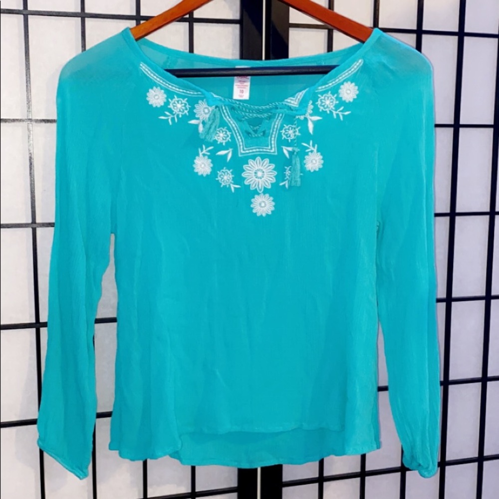 turquoise summer long sleeve